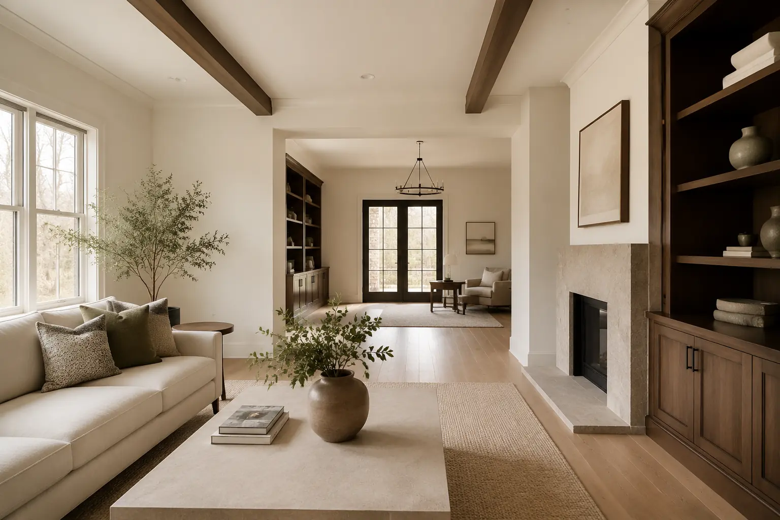 Warm ivory whole-home palette
